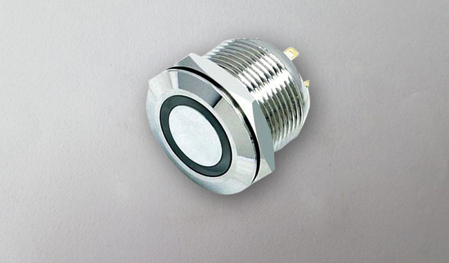 {19mm reset flat ring light metal switch 1 width=