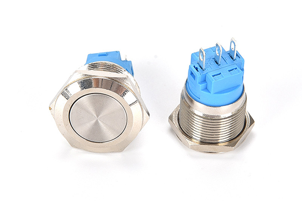 {22mm 短款金属按钮开关 width=