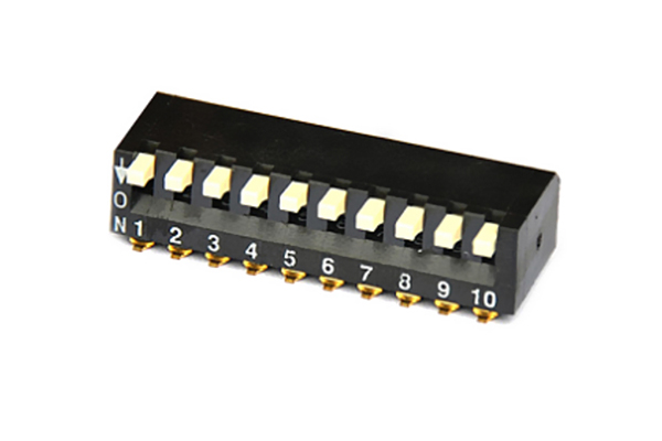 {2.54mm侧拨开关 width=